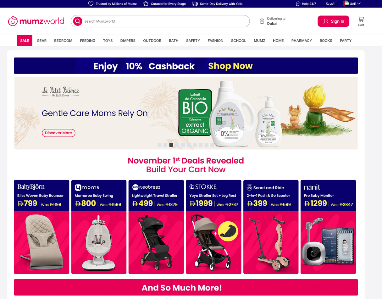 Mumzworld – Ecommerce Platform